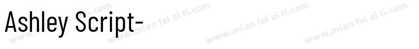 Ashley Script字体转换